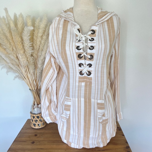 l*space Dresses & Skirts - L*Space striped swim cover up